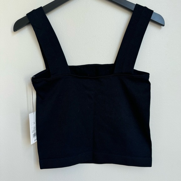A. New. Day. Cropped Ribbed Elastic Stretch Tank Top - Picture 3 of 9